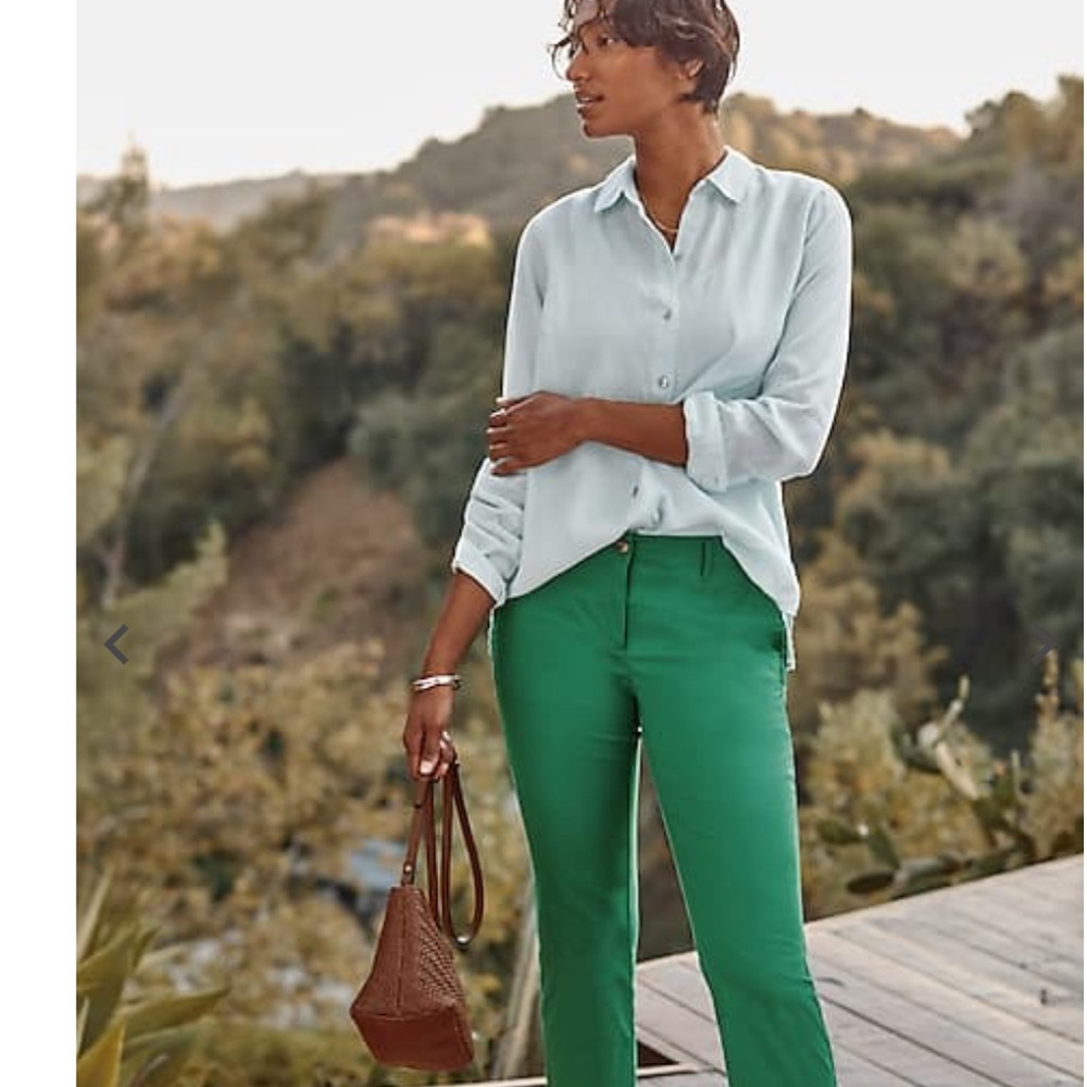 J. Jill Green chino Pants
